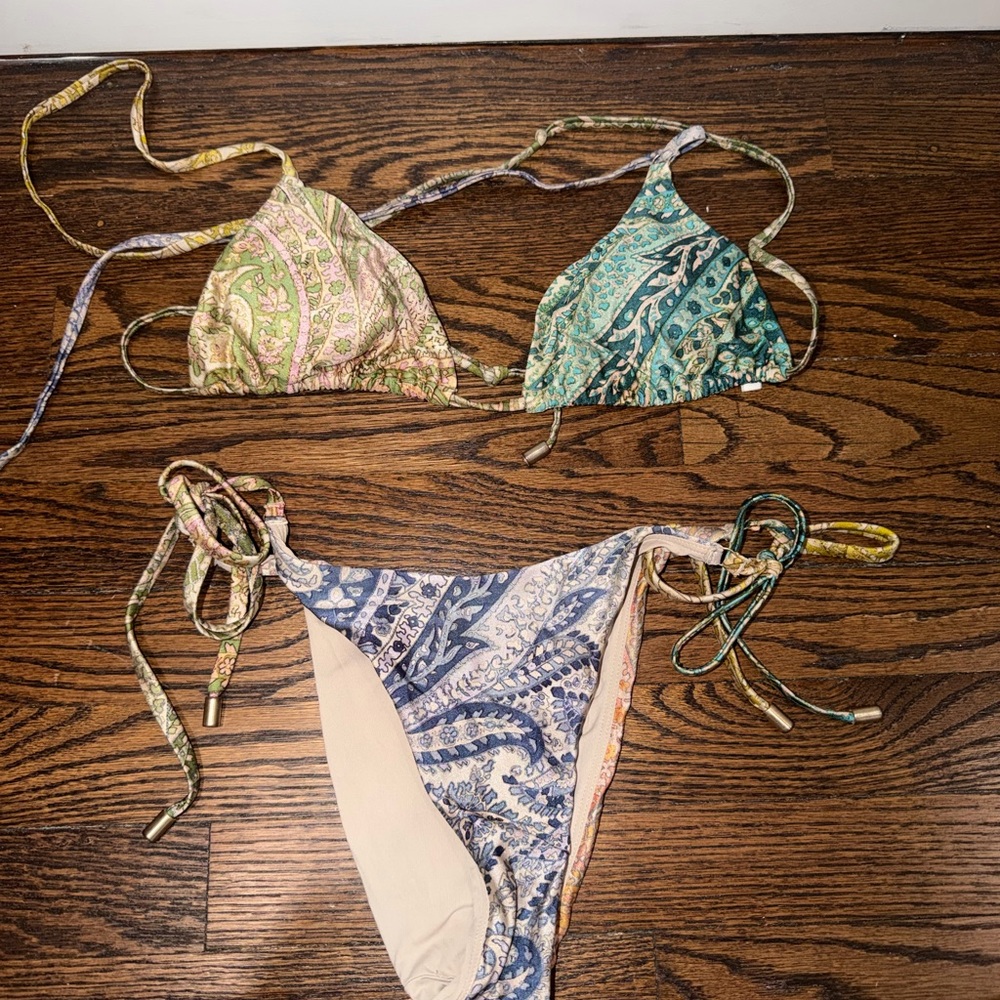 Multicolor Paisley Bikini Set